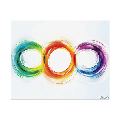 Colorful Swirls: Graphic Art Design - Poster