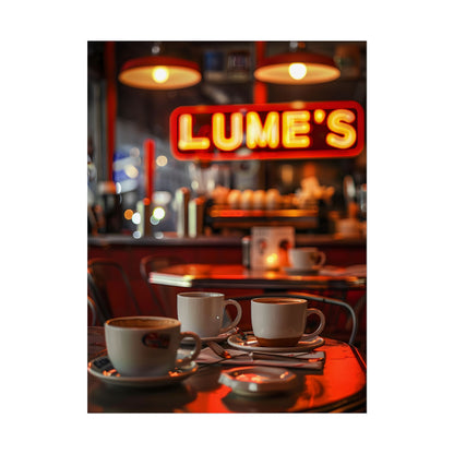 Retro Kitchen Diner: Vintage Artwork from Lukes - Poster