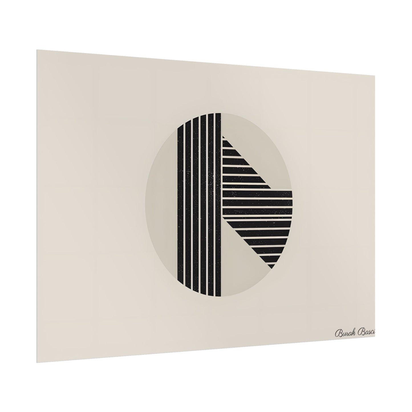 Modern Minimalist Poster: Bold Typography and Geometric Forms - Poster