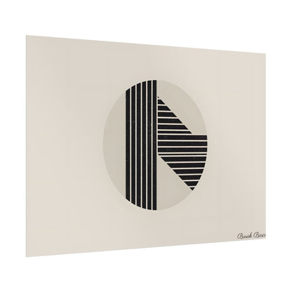 Modern Minimalist Poster: Bold Typography and Geometric Forms - Poster