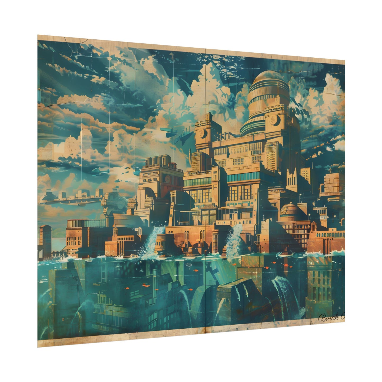 Vintage Travel Poster: Explore The Underwater Destination - Poster