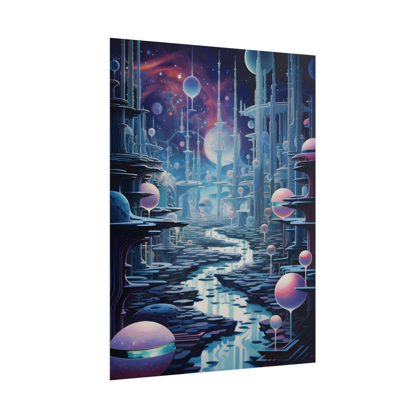 Celestial Art Gallery: Modern Architectural Design - Poster