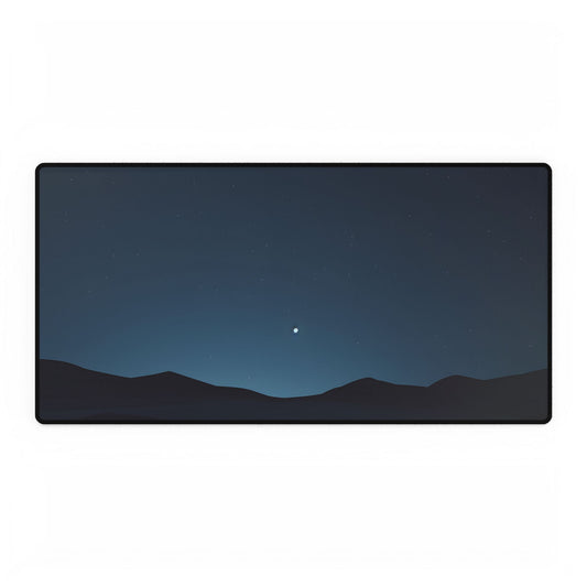 Minimalist Night Sky: Abstract Starry Art - Desk Mat