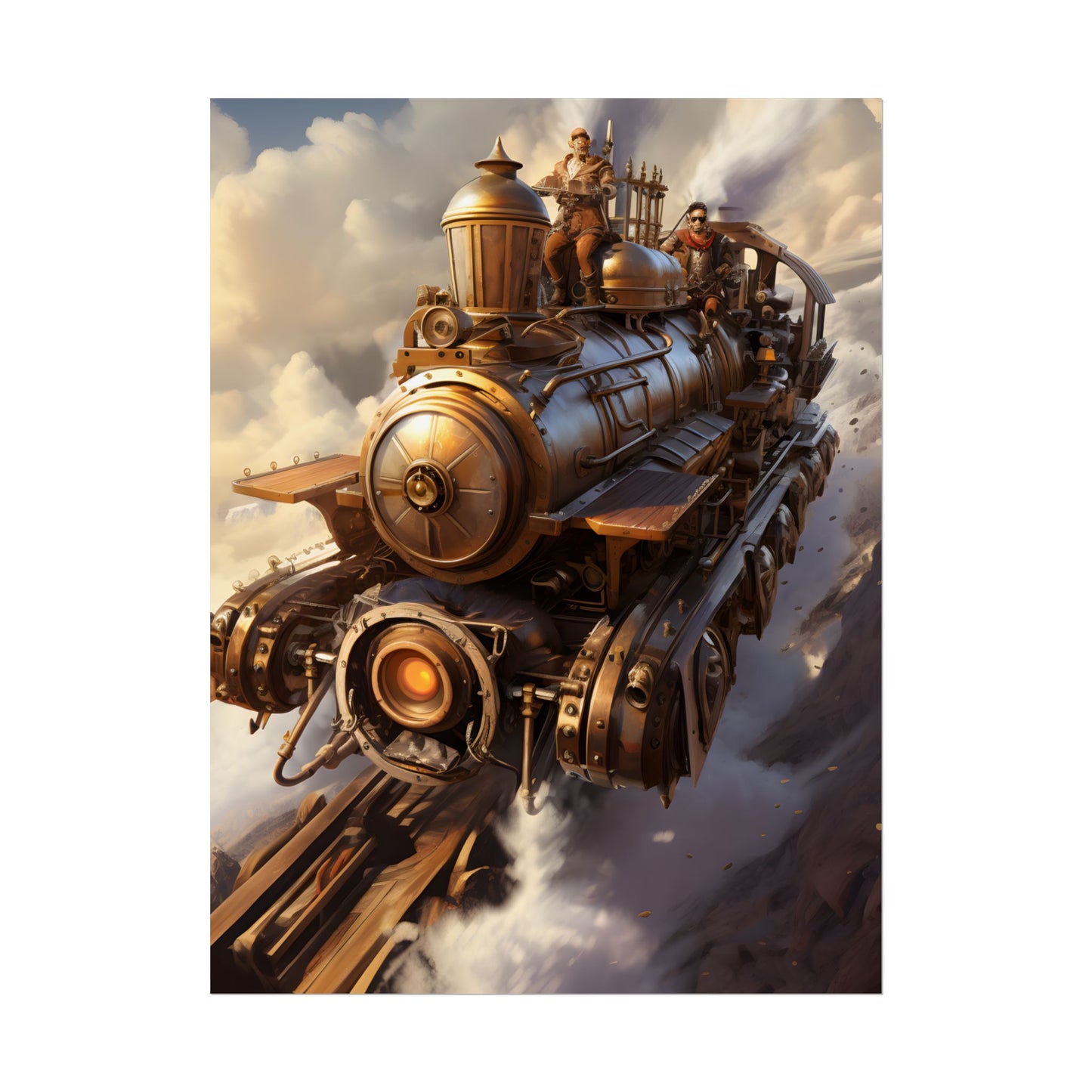 Steampunk Sky Liner Showdown: Thrilling Air Race - Poster