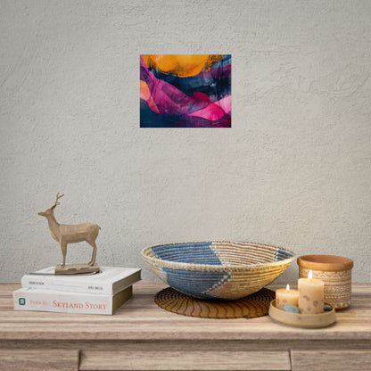 Vibrant Abstract Art: Organic Patterns in Modern Colors - Poster