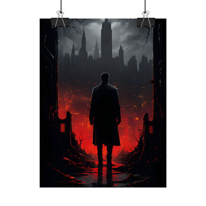 Urban Fantasy Detective: City Streets Mystery Artwork - Poster