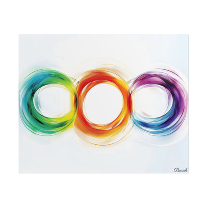 Colorful Swirls: Graphic Art Design - Poster