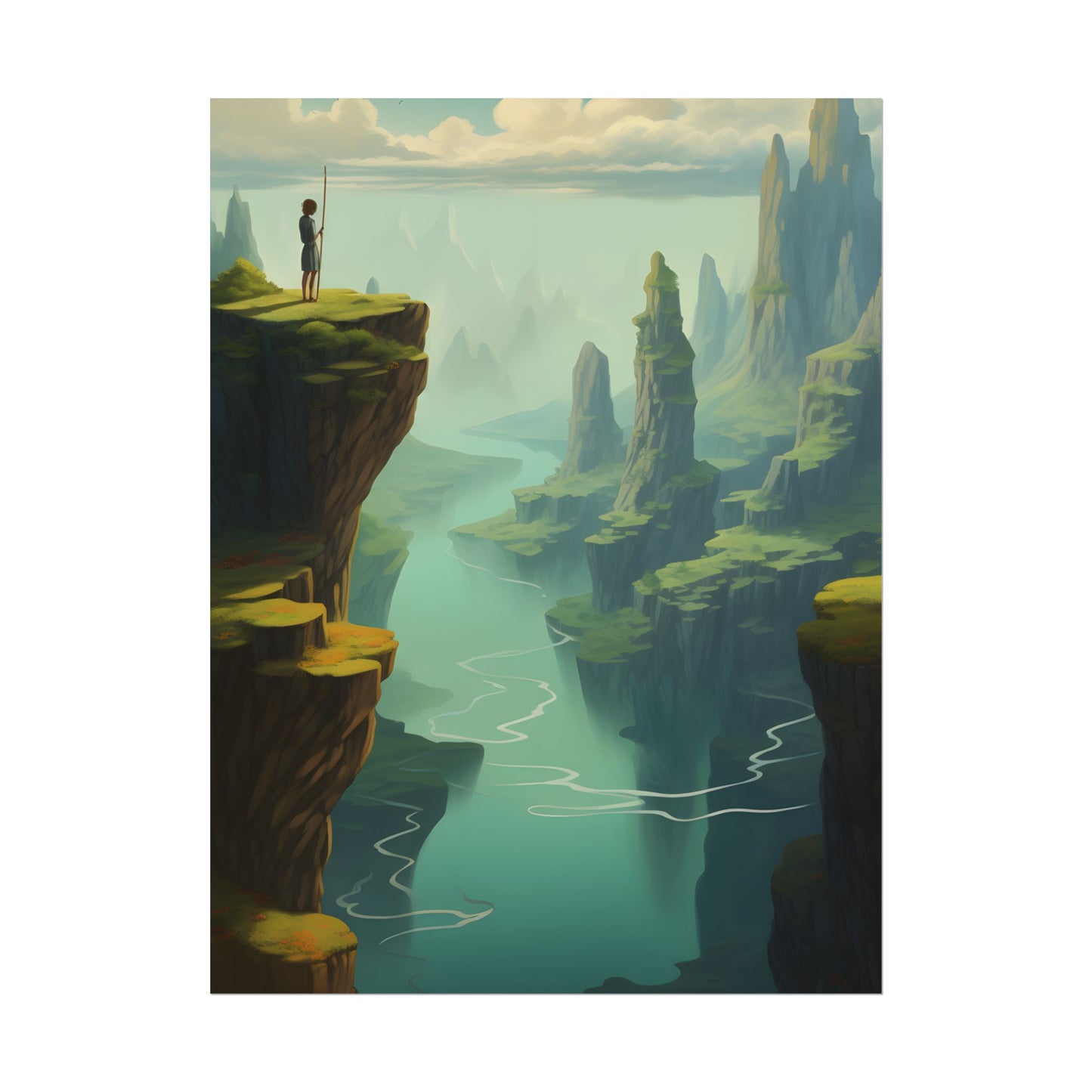 Outdoor Landscape: Desert Rock Formation Digital Art - Poster