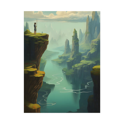 Outdoor Landscape: Desert Rock Formation Digital Art - Poster