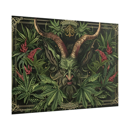 Victorian Devil: Dark Ominous Illustration - Poster