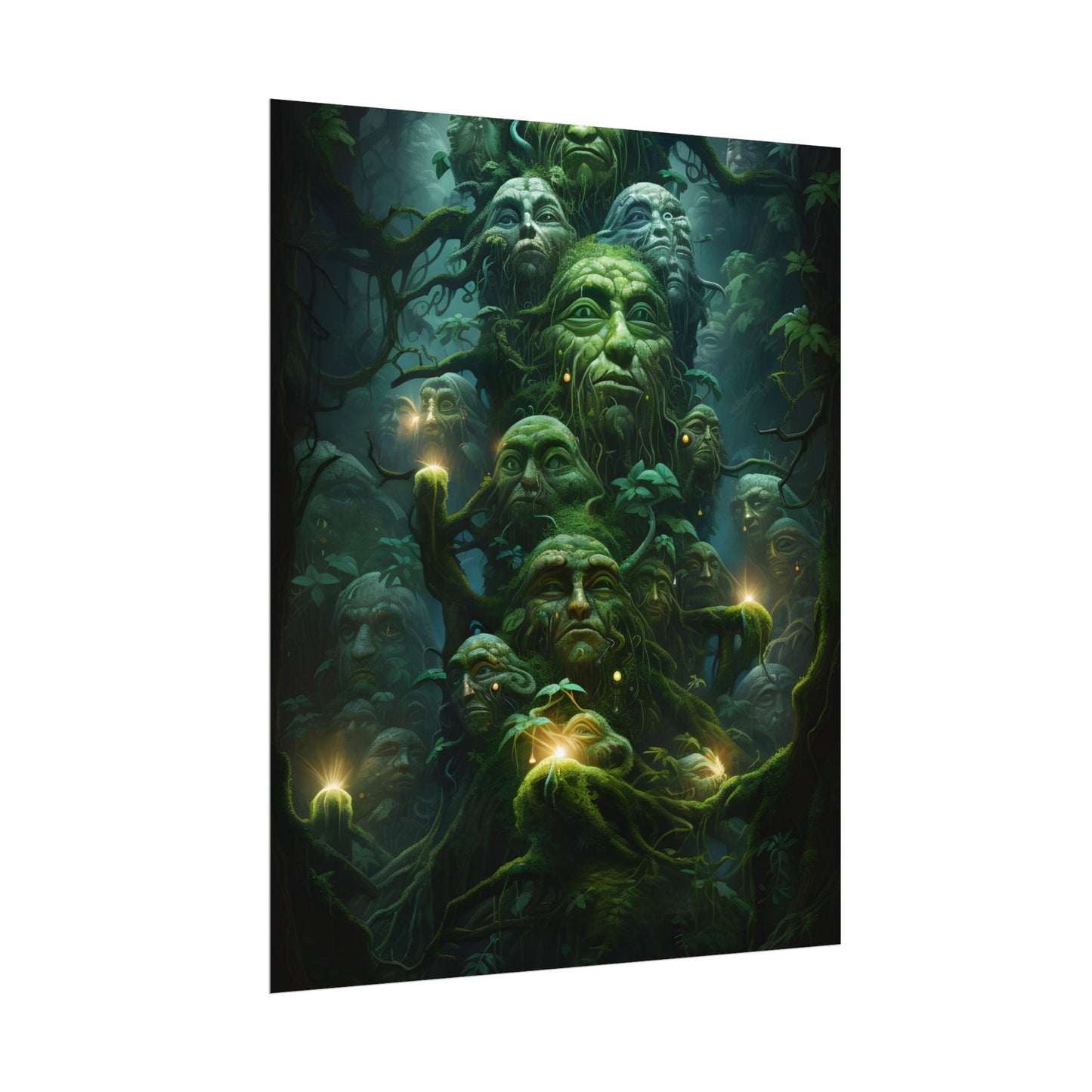 Mystical Ancient Forest Guardians: Natural Artwork - Poster
