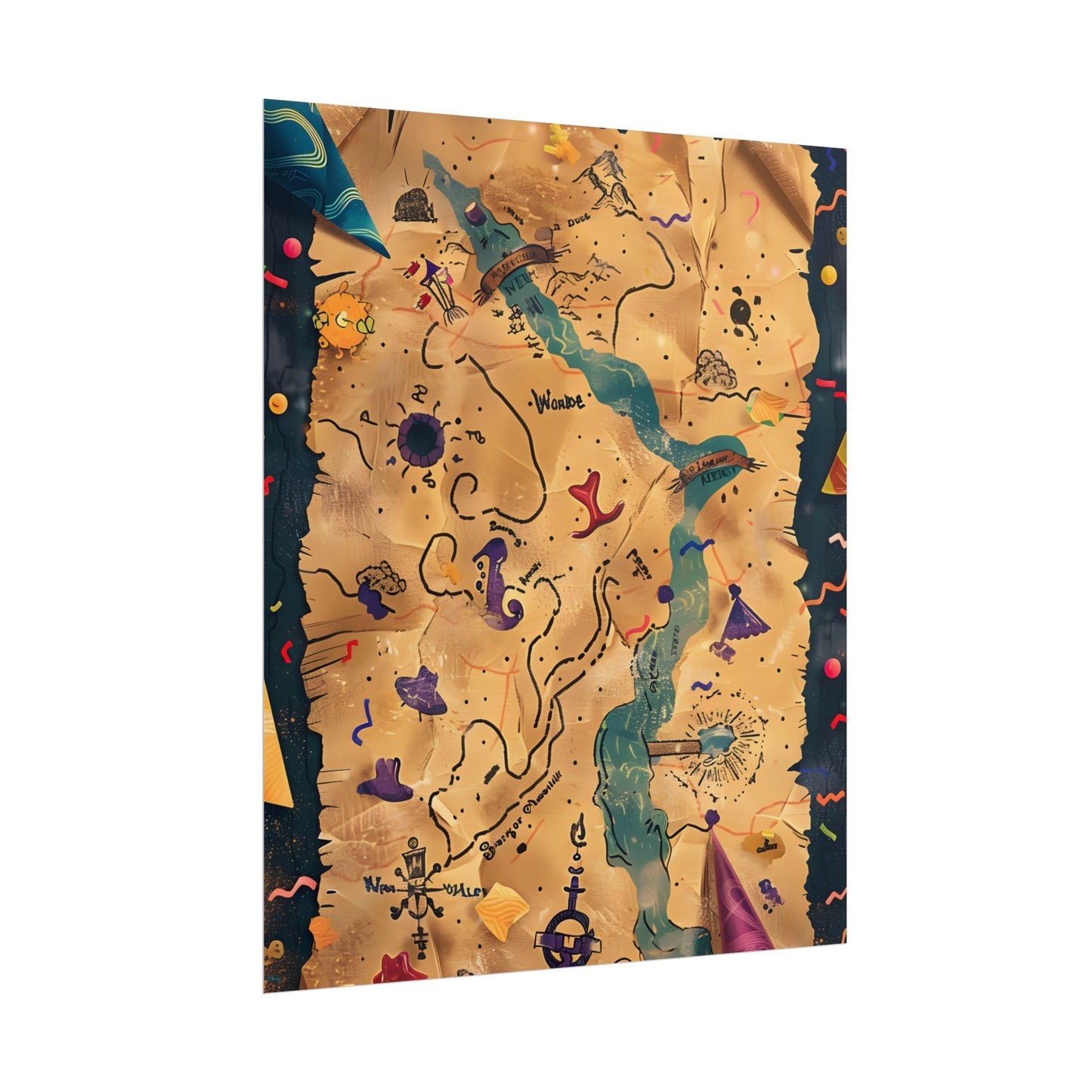 Whimsical Cartoon Portrait: Gentle Illustration of a Hero's Nose - Poster