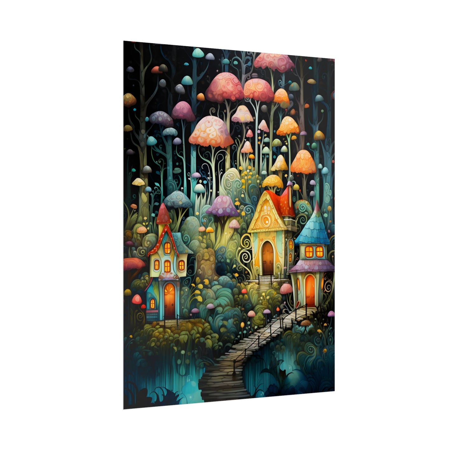 Enchanted Forest Fairies: A Classic Whimsical Artwork - Poster