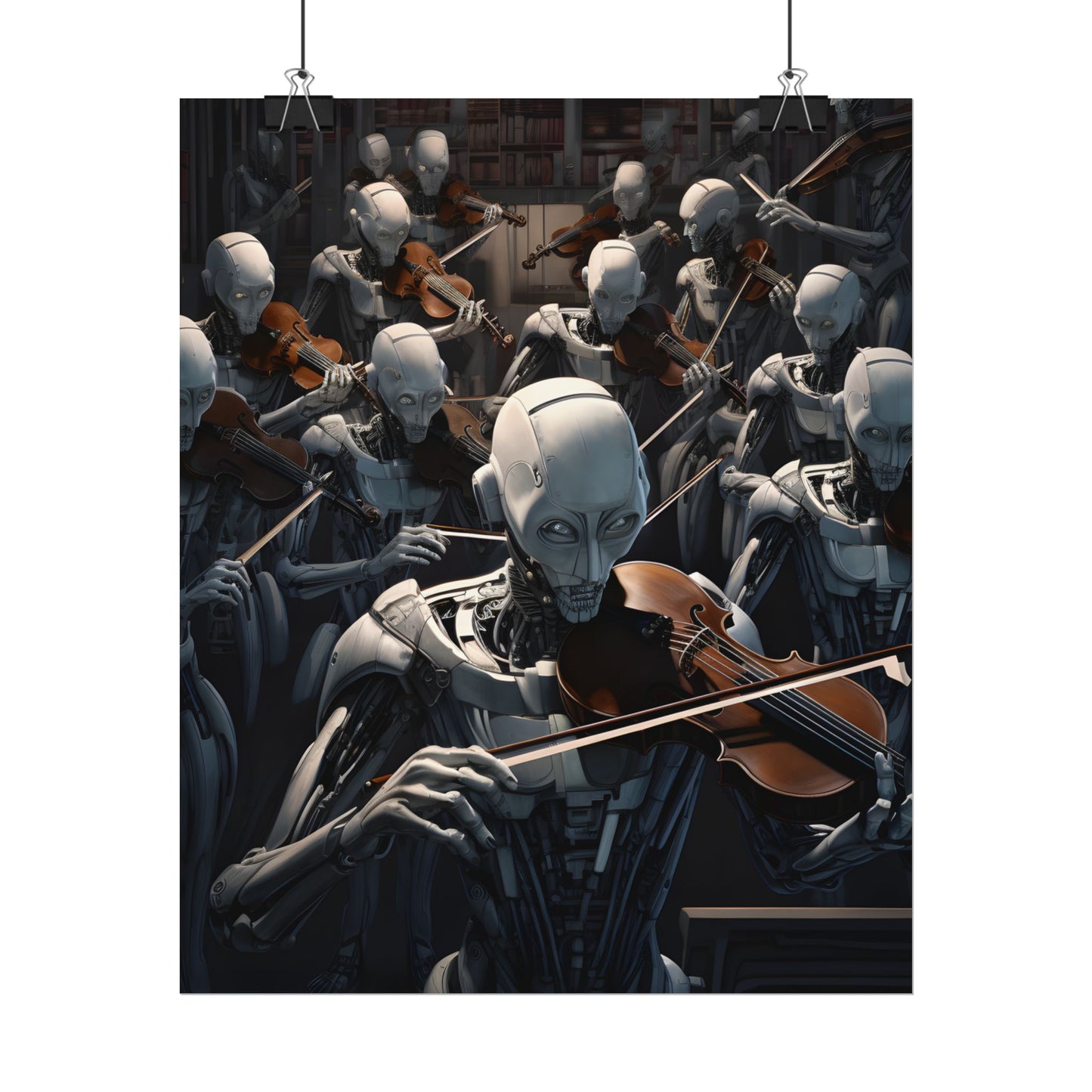 Sentient Robot Symphony: A Robot Orchestra - Poster