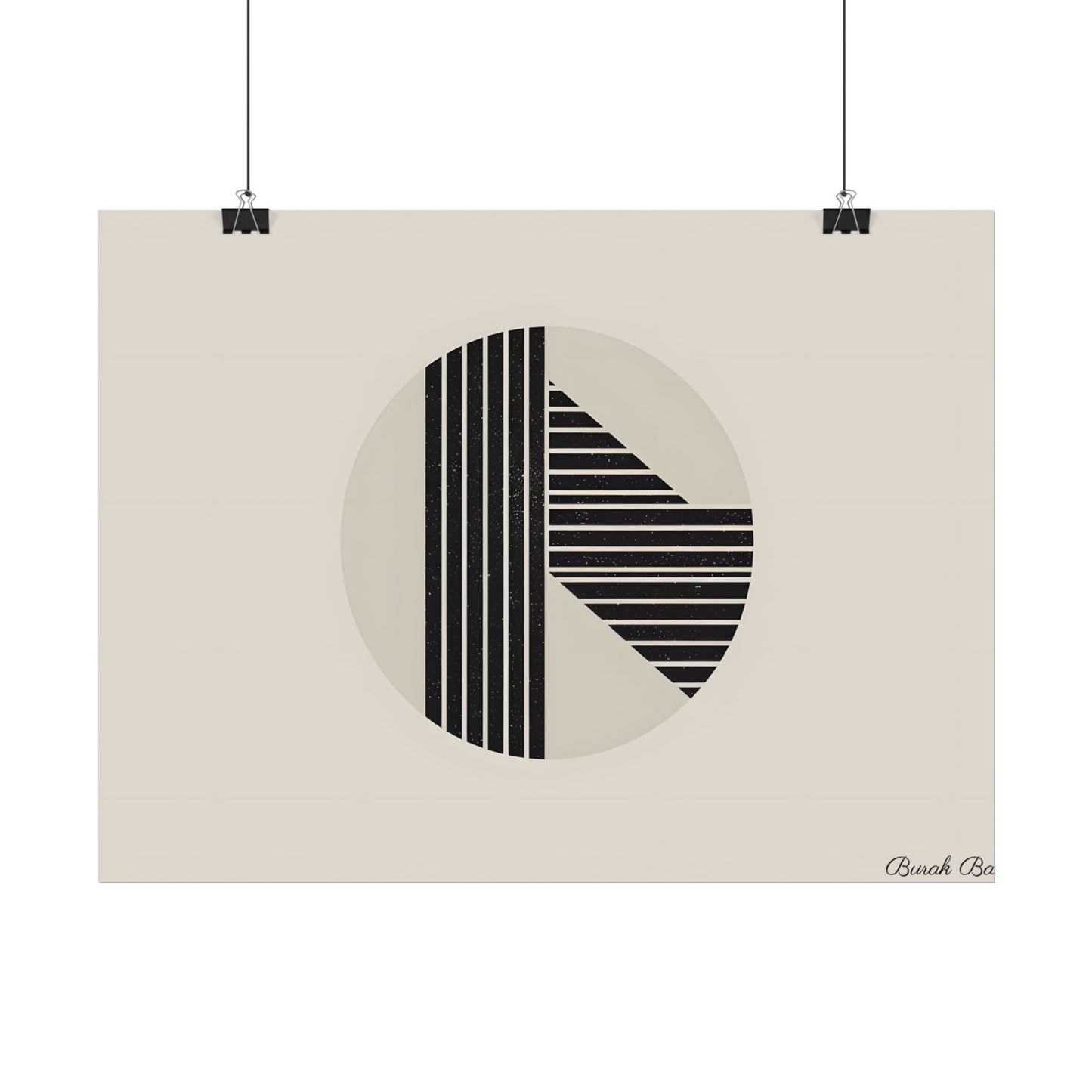 Modern Minimalist Poster: Bold Typography and Geometric Forms - Poster