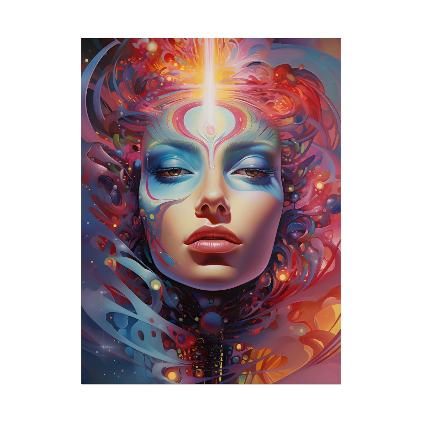 Vibrant Celestial Art Gallery: Wide Angle Shot - Poster