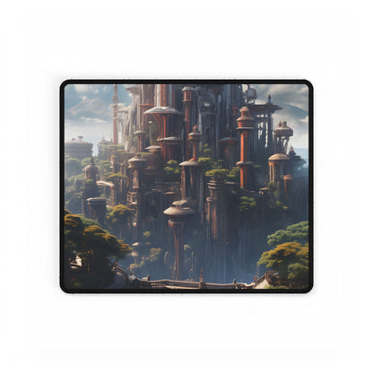 Floating City of Columbia: Breathtaking Modern Urban Landscape - Desk Mat