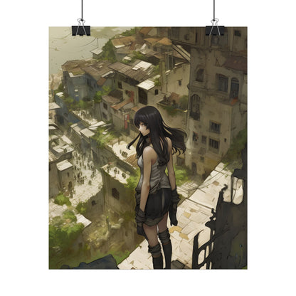 Dramatic Bird's Eye View: Mysterious Anime Encounter - Poster