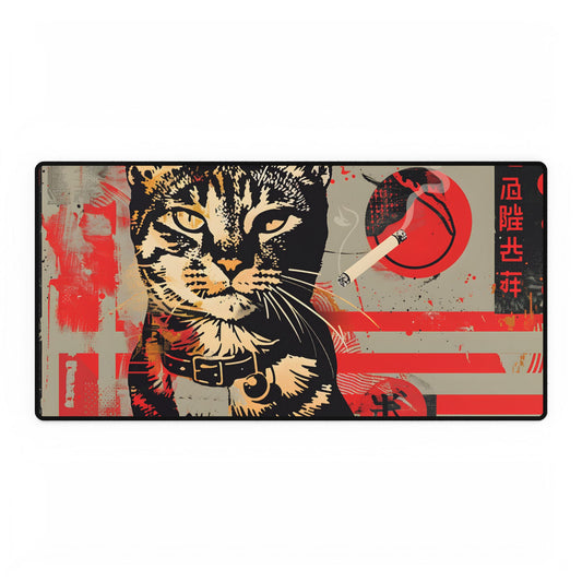 Realistic Cat Artwork - Desk Mat