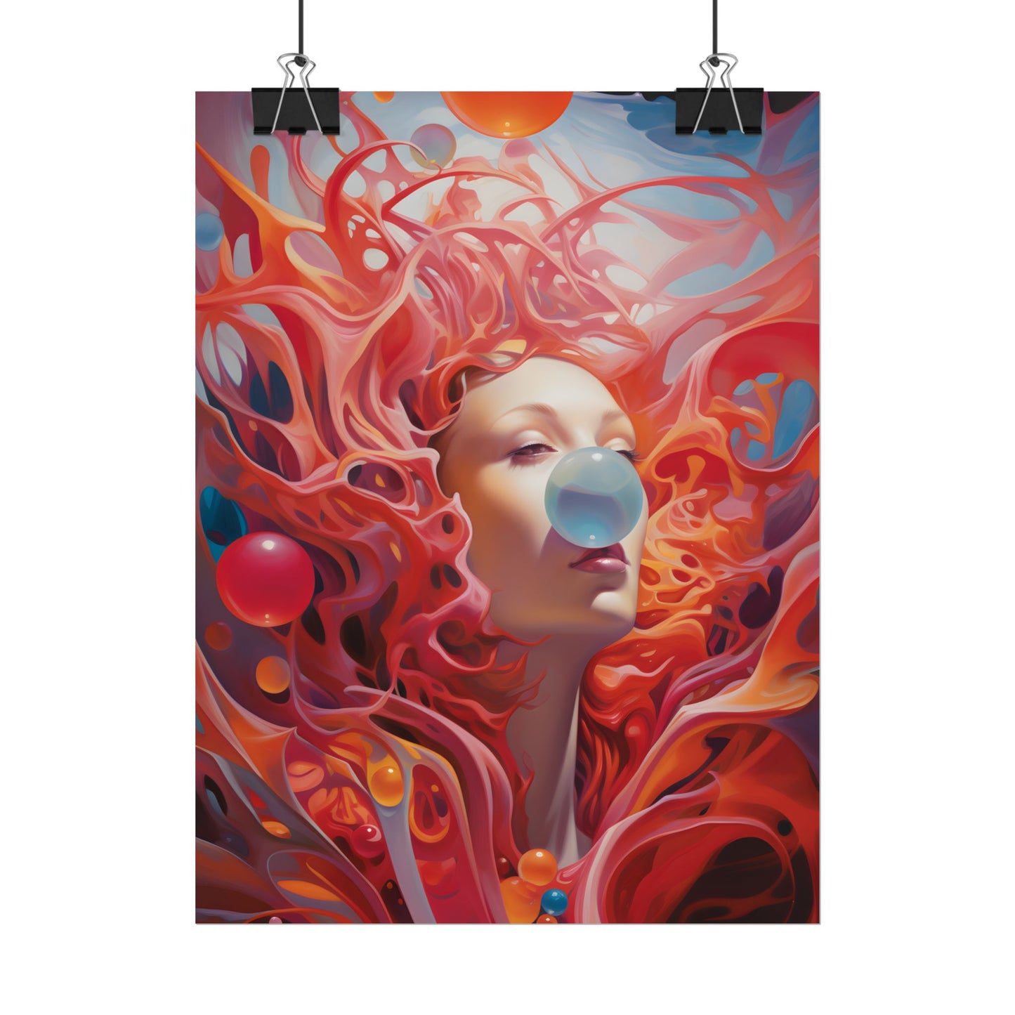 Celestial Landscape: Peaceful Skies and Waterfront Serenity - Poster