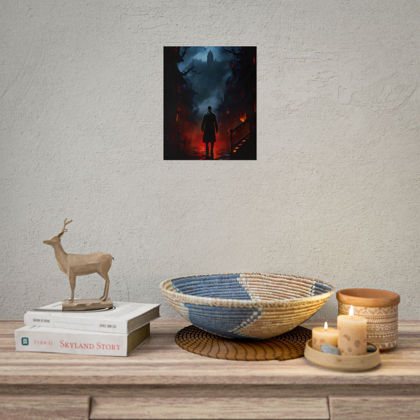 Urban Fantasy Noir: Nighttime Detective Artwork - Poster