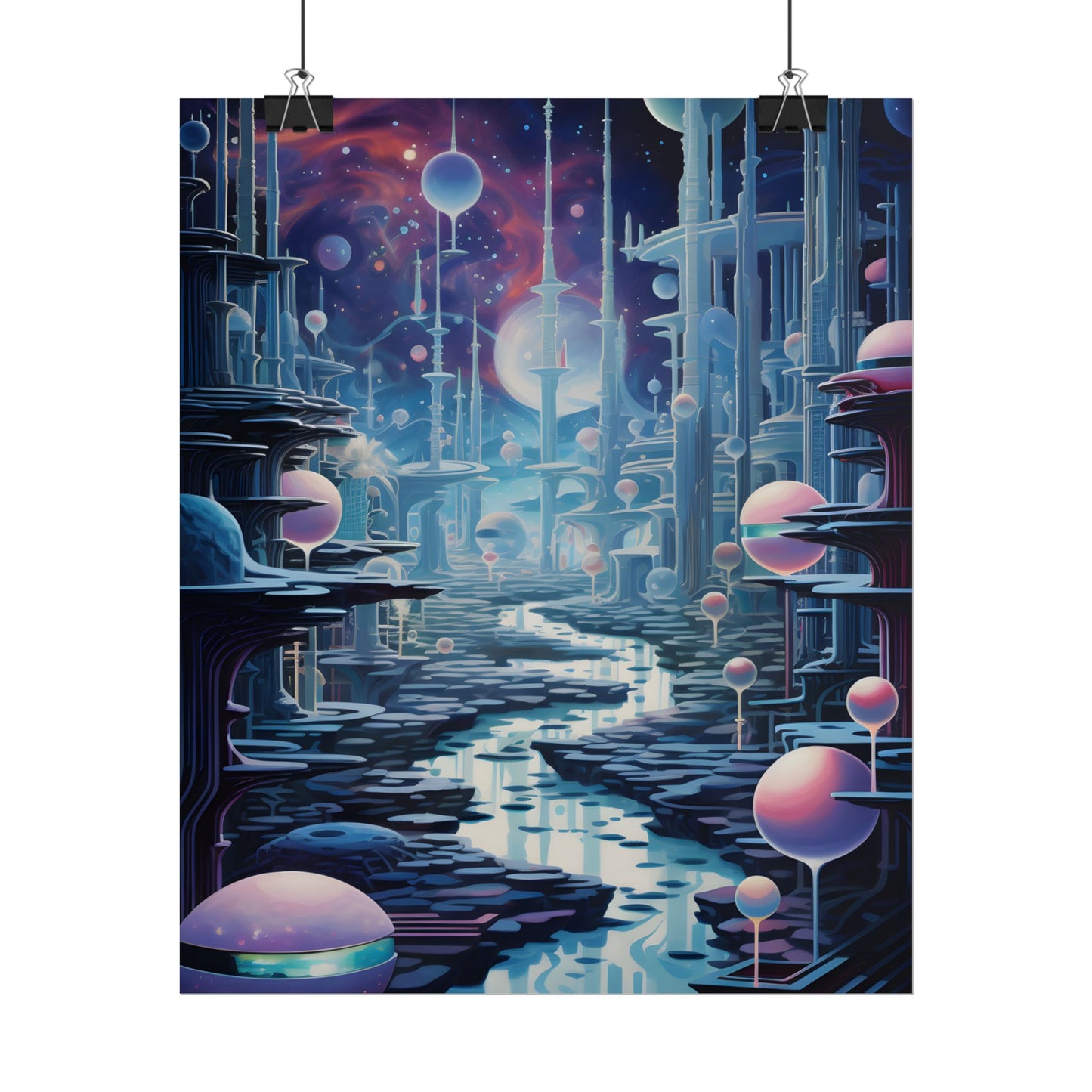 Celestial Art Gallery: Modern Architectural Design - Poster