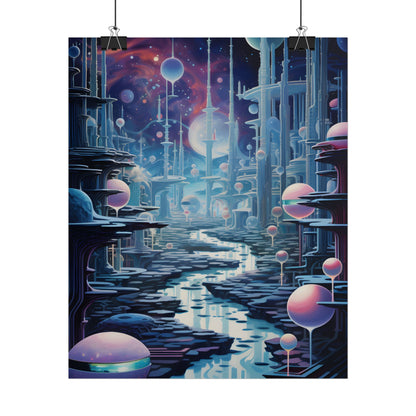 Celestial Art Gallery: Modern Architectural Design - Poster