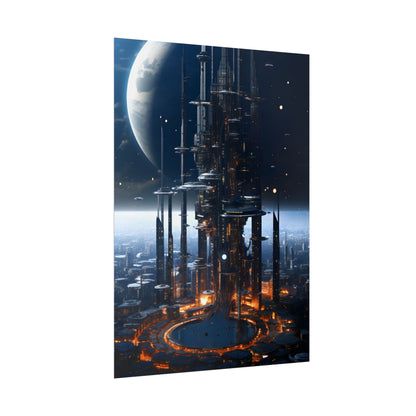 Massive Space Station: Industrial Orbit Artwork - Poster