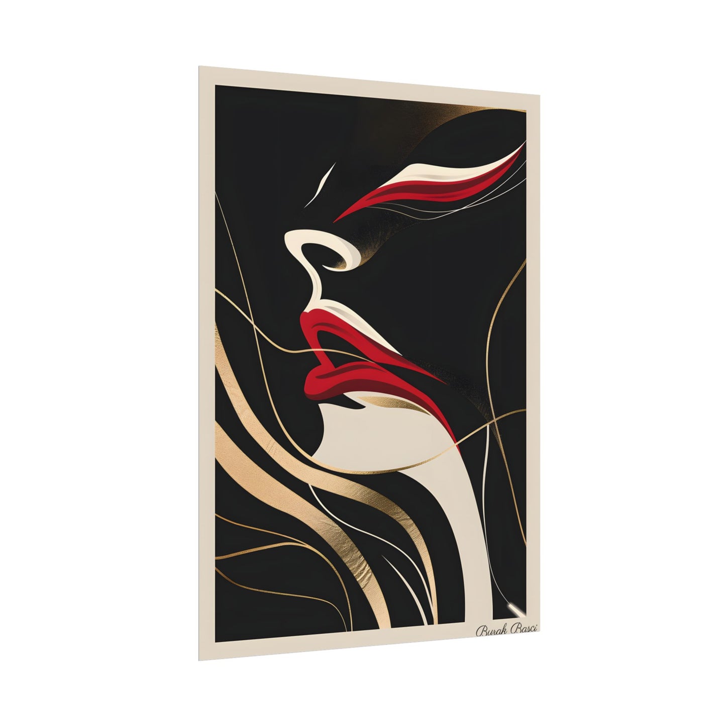 Elegant Art Nouveau Peacock: Timeless Vintage Beauty - Poster
