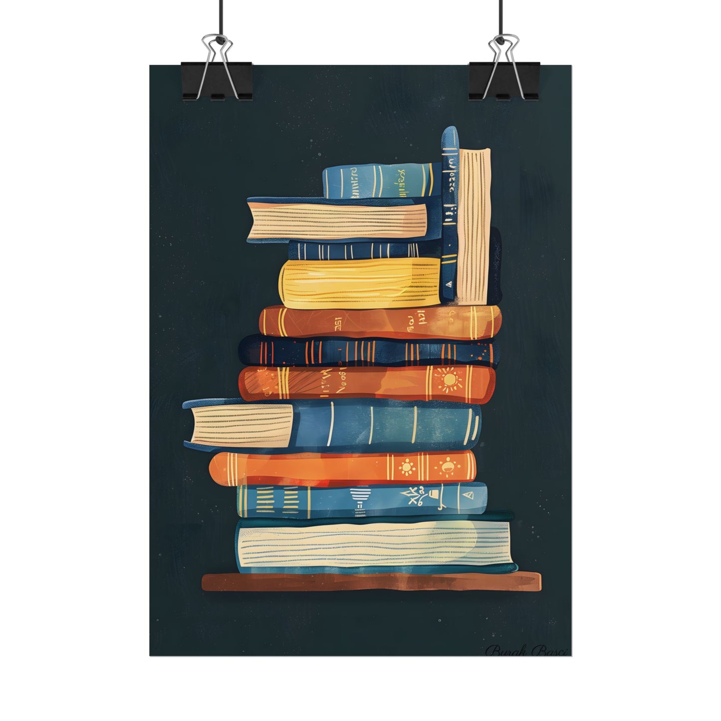 Custom Book Art: Literary Illustration - Poster