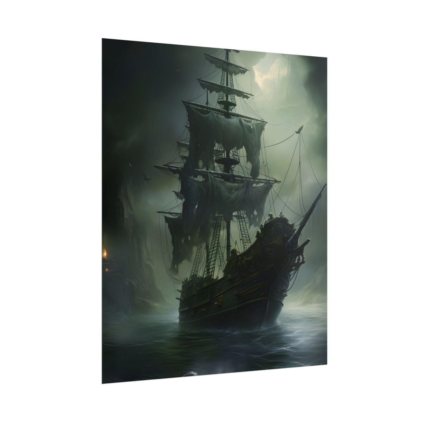Pirate Ghost Ship: Sailing Through the Ocean - Poster