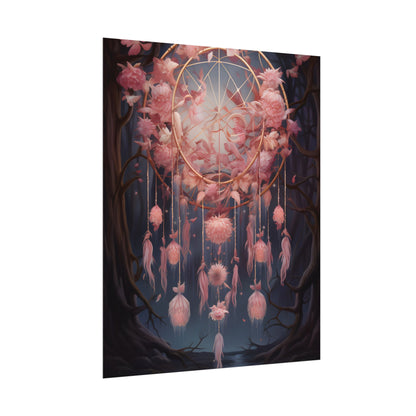 Ethereal Dreamcatcher Realm: Surreal Landscape Art - Poster
