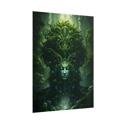 Mystical Forest Guardians: Ancient Tree Spirits Ethereal Artwork - Poster