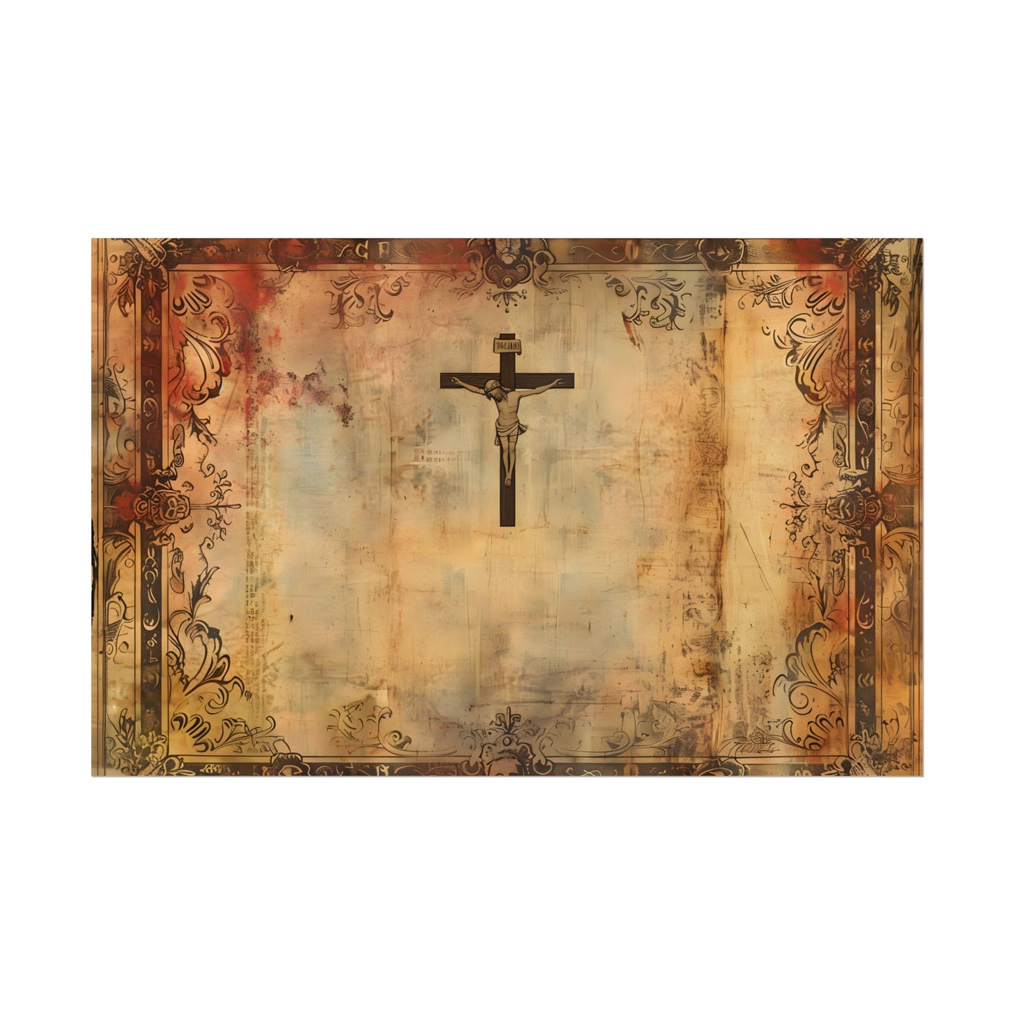 Vintage Biblical Art Print: A Historical Scene - Poster