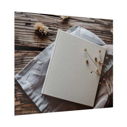 Minimalist Notebook with Embossed Dot Pattern - Poster