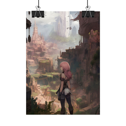 Birds in Flight: Anime-Style Avian Art - Poster