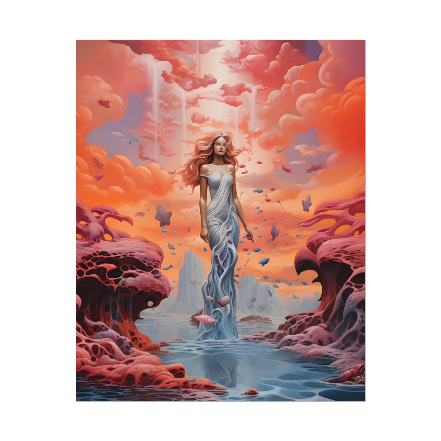 Immersive Dreamscape: A Surreal Journey through Psychedelic Art - Poster