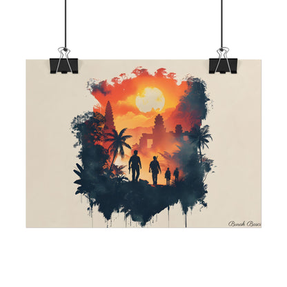 Nathan Drake's Adventure: Minimalist Illustration - Poster