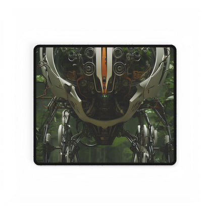 Robotic Wildlife Sanctuary: AI-Operated Nature Reserve Digital Art - Desk Mat
