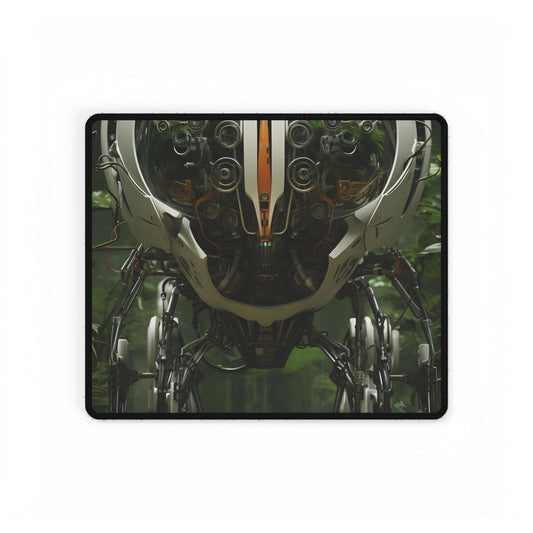 Robotic Wildlife Sanctuary: AI-Operated Nature Reserve Digital Art - Desk Mat