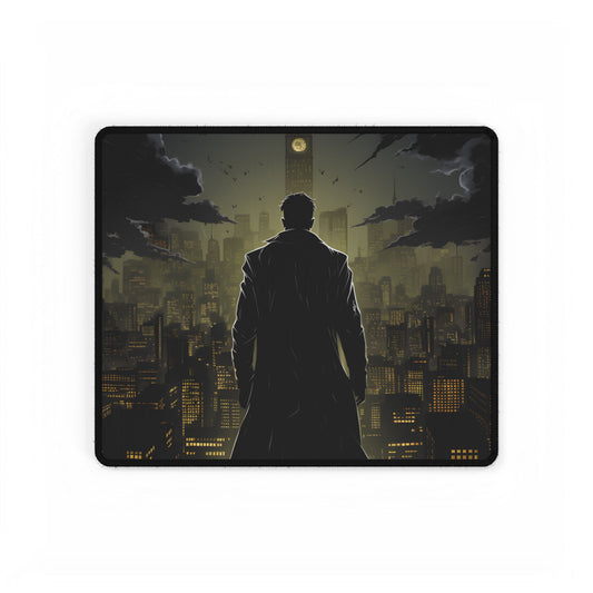 Noir Urban Fantasy: The Case of the Missing Heiress - Detective Artwork - Desk Mat