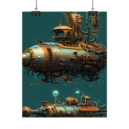 Steampunk Undersea Adventure: Captain Nemos' Submarine Odyssey - Poster