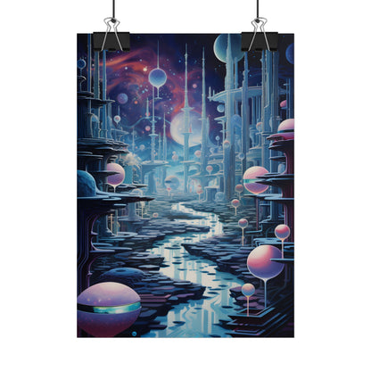 Celestial Art Gallery: Modern Architectural Design - Poster