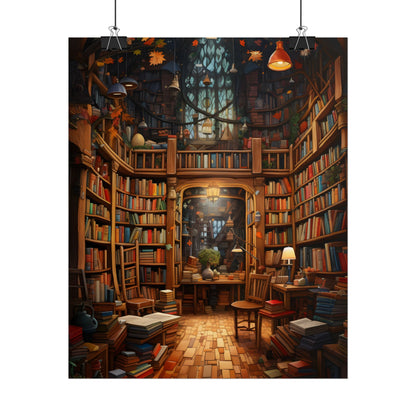 Charming Magical Bookshop: Cozy Book Lover's Paradise - Poster