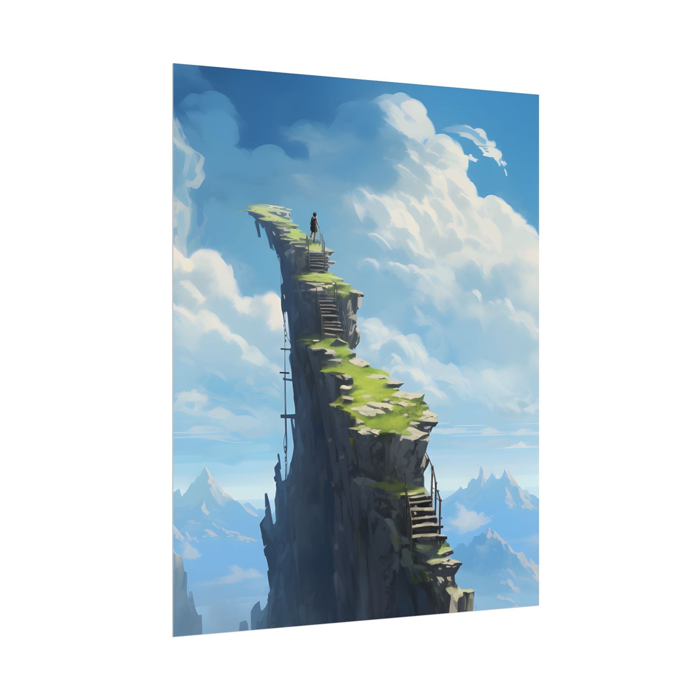 Beautiful Outdoor Moment: A Serene Person in Nature - Poster