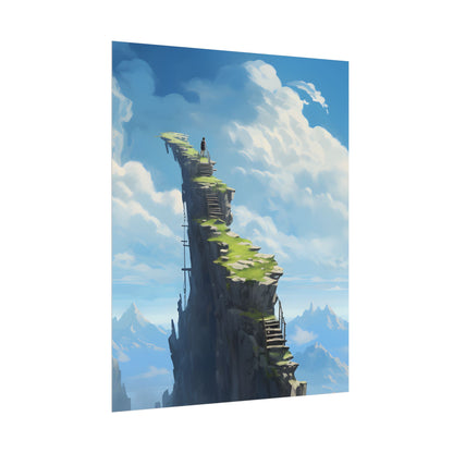 Beautiful Outdoor Moment: A Serene Person in Nature - Poster
