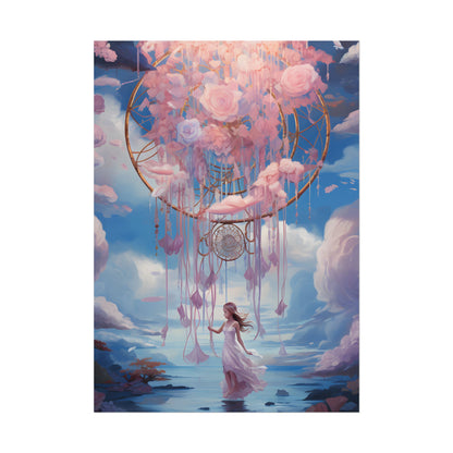 Dreamscape of Whispers: Ethereal Realm Digital Artwork - Poster