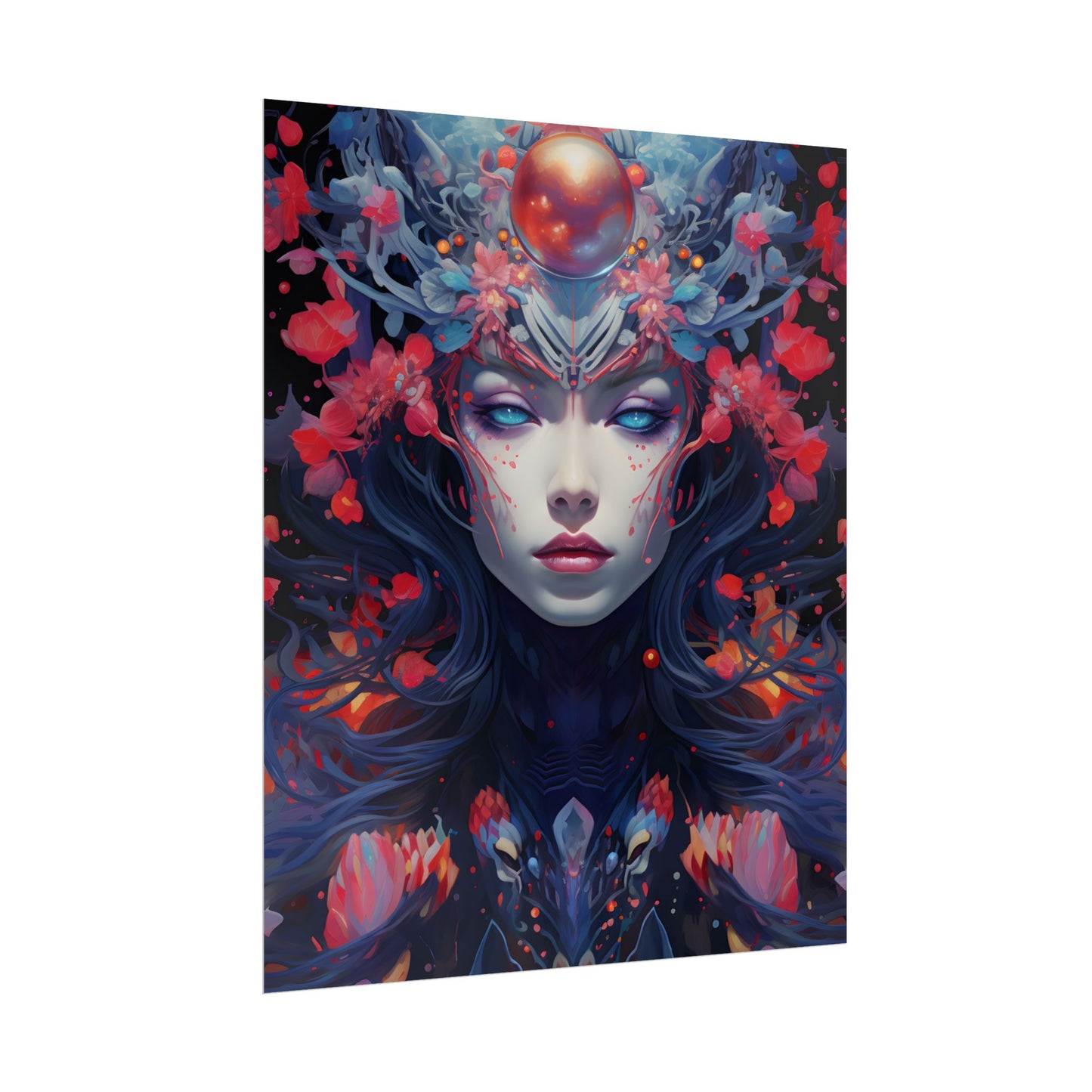 Otherworldly Celestial Dreams: Starry Night Artwork - Poster