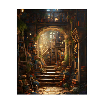 Magical Bookshop: Cozy Artwork of a Charming Bookshop - Poster