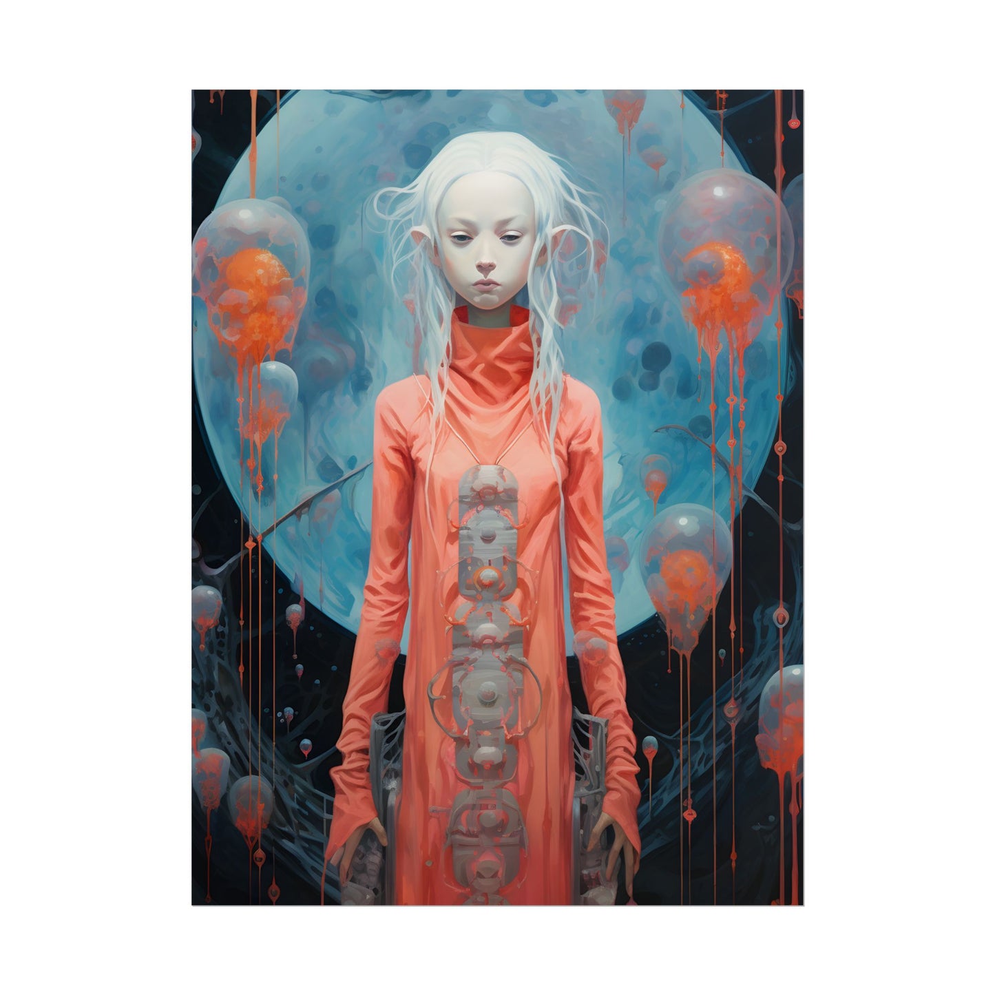 Celestial Dreams: Vibrant Stars and Planets Art - Poster